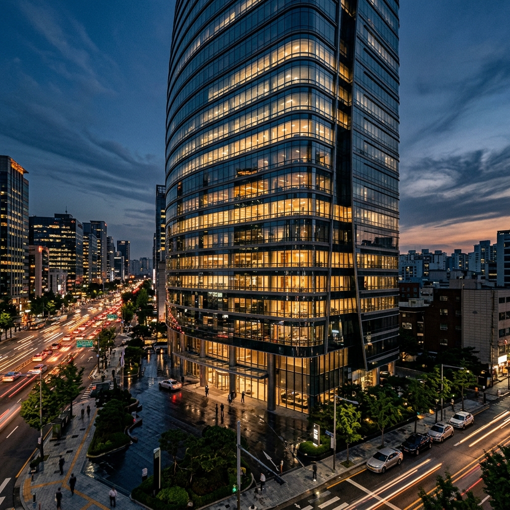 Company Building Background